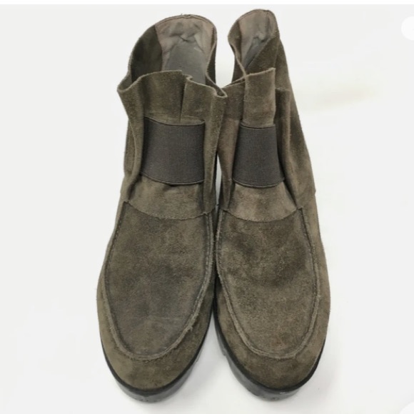 Eileen Fisher Suede Pull On Ankle Booties 9.5 - Picture 5 of 9